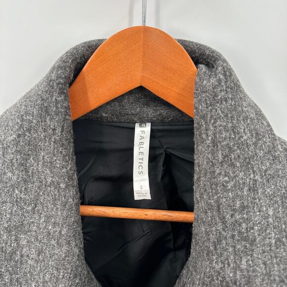 FABLETICS Faux Leather Milano Open Front Moto Jacket with Zipper Sleeve // S - Picture 4 of 12